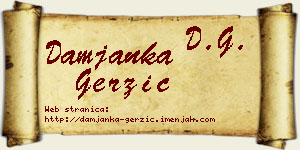 Damjanka Gerzić vizit kartica